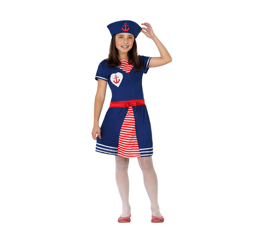 Disfraz de Marinera azul con ancla para niña en varias tallas - Disfrazzes - Tienda de disfraces ...