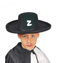 Sombrero Zorro fieltro infantil.